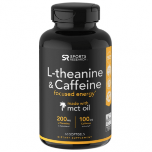 Sports Research L-Theanine and caffeine capsules